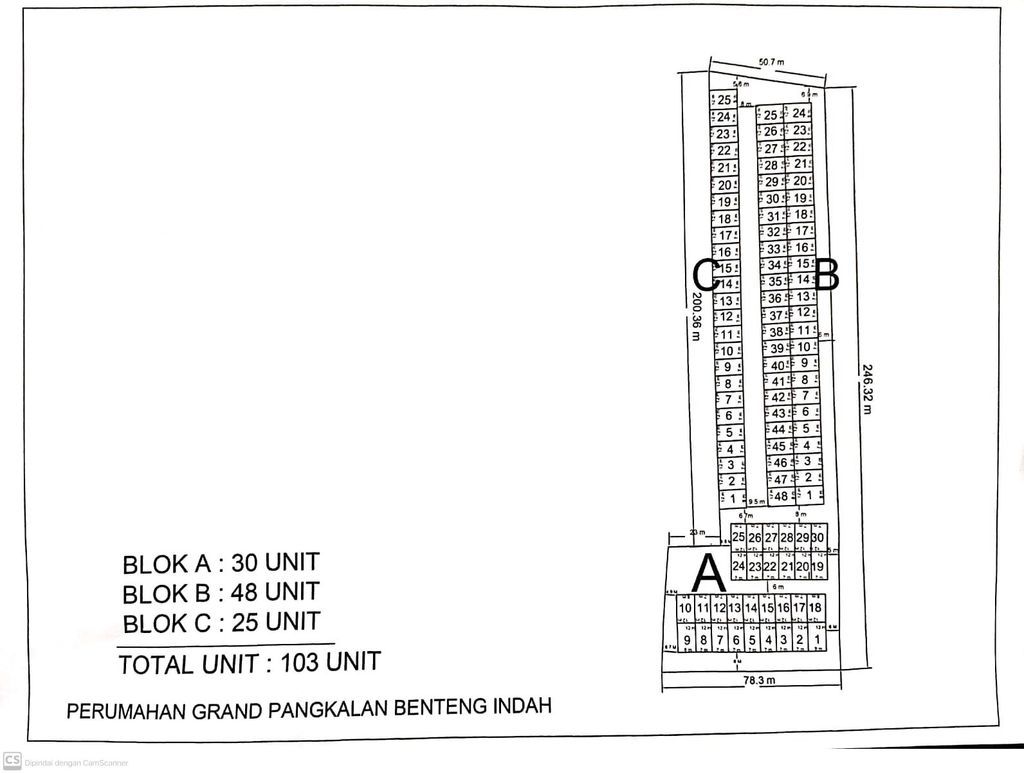 foto denah rumah tipe SUBSIDI 2026 perumahan Grand Pangkalan Benteng Indah