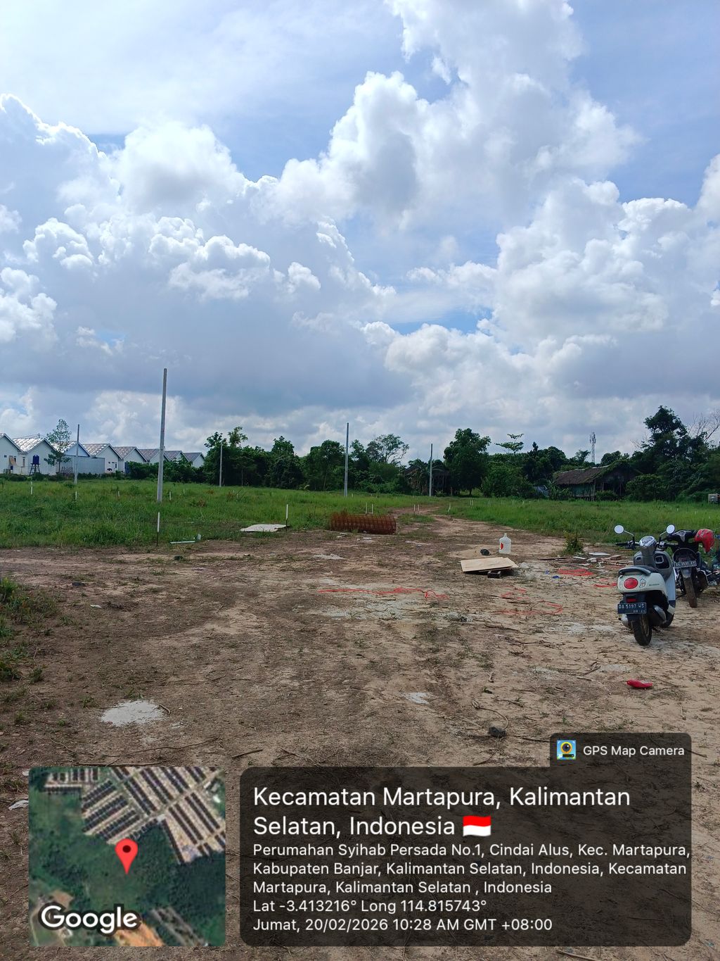 foto posisi tengah perumahan SYIHAB PERSADA 1 ( TAHAP 2 )