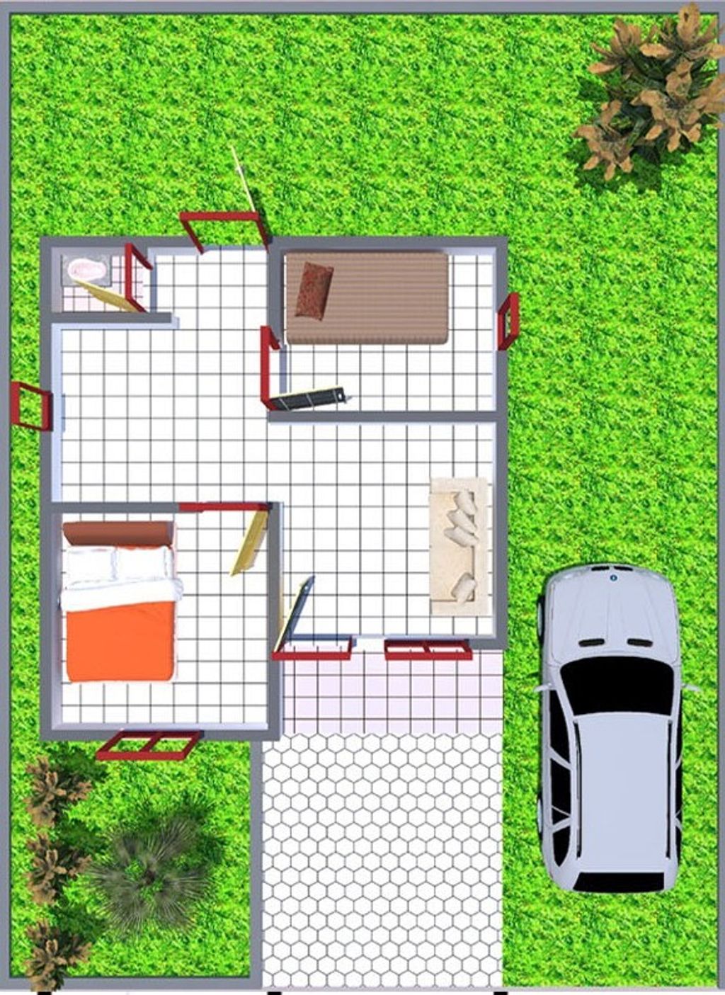 foto denah rumah tipe 36 (subsidi) perumahan Bumi Barokah