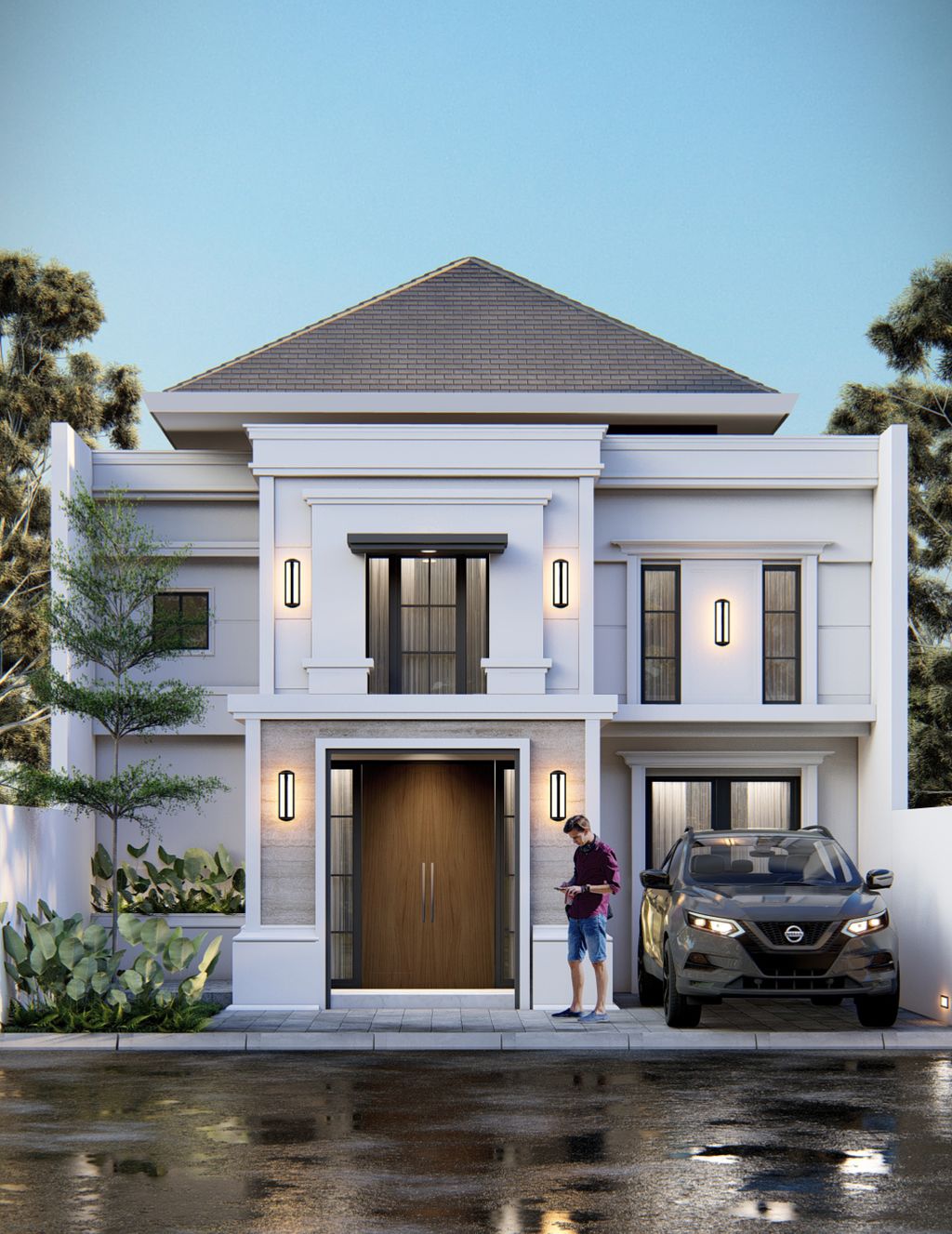 foto tampak rumah tipe 50-A15 perumahan GRAND MILENIA