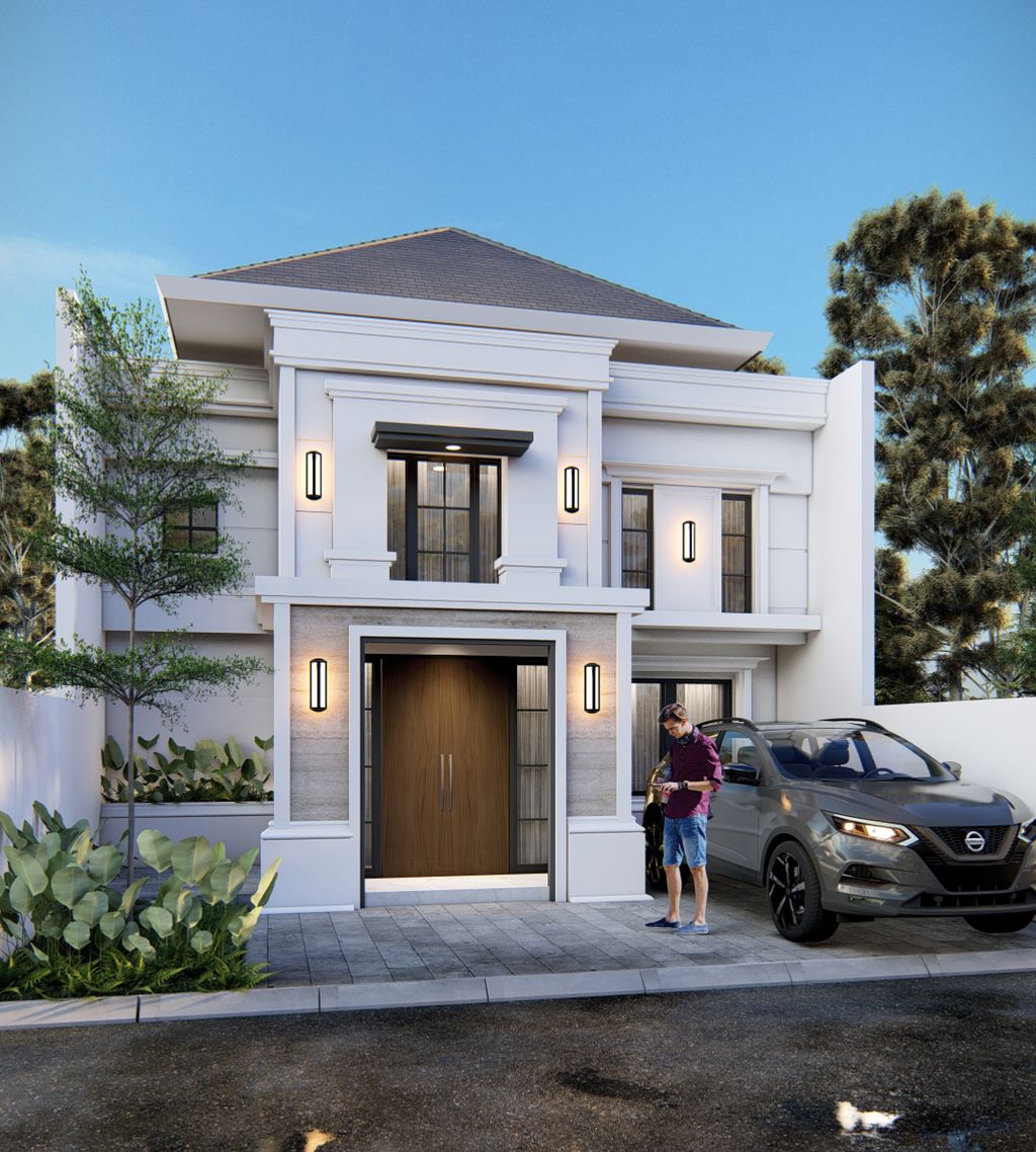 foto tampak rumah tipe 50 - B14 perumahan GRAND MILENIA