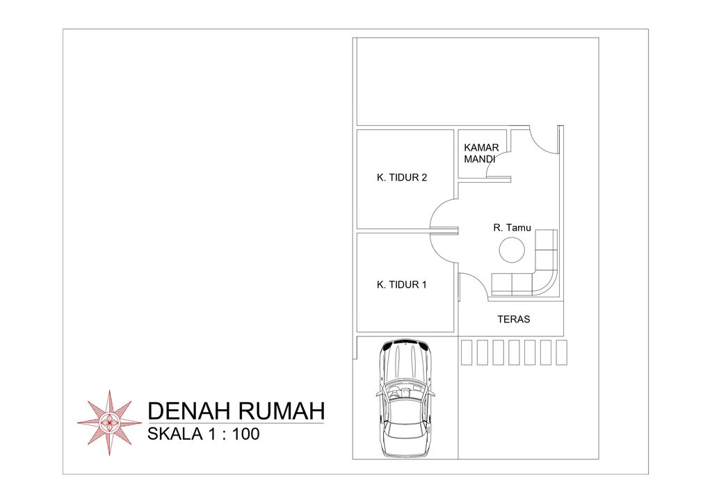 foto denah rumah tipe SUBSIDI perumahan BINJAI ASRI