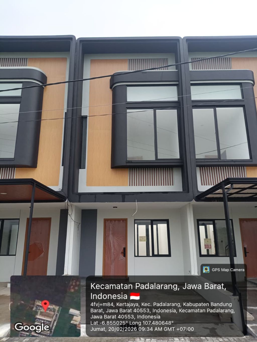 foto tampak rumah tipe 45 Compact Minimalis HC (600) perumahan Cluster Everton