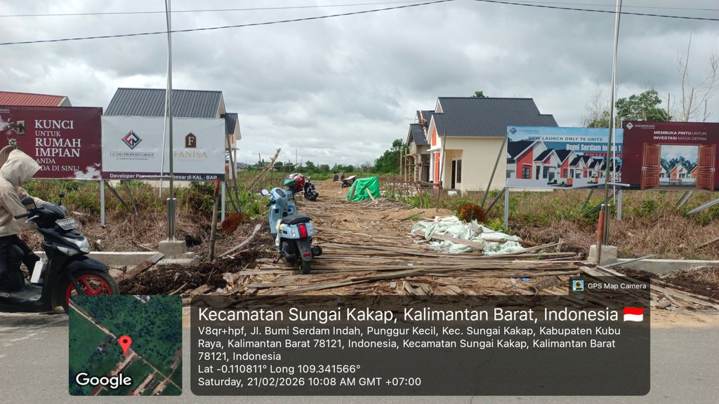 foto posisi tengah perumahan BUMI SERDAM INDAH BLOK AB