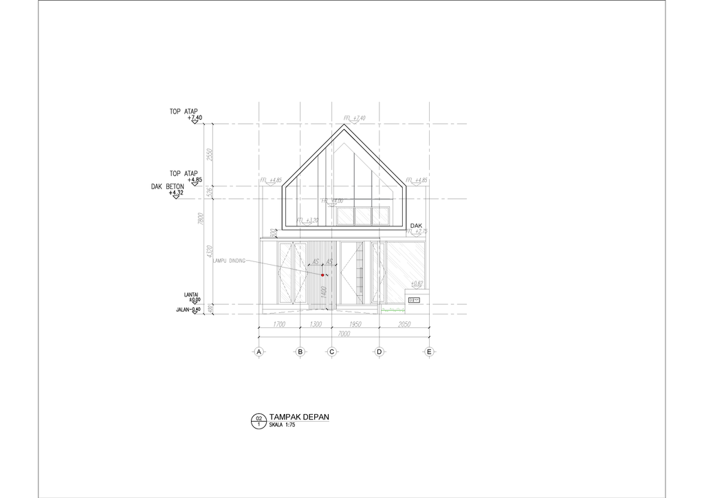 foto tampak rumah tipe Mirage perumahan Cluster Kahuripan Veranda