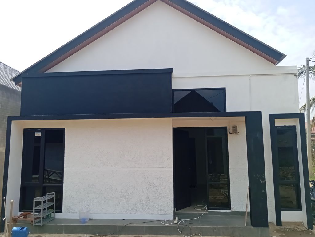 foto tampak rumah tipe 36 perumahan BAHAGIA RESIDENCE