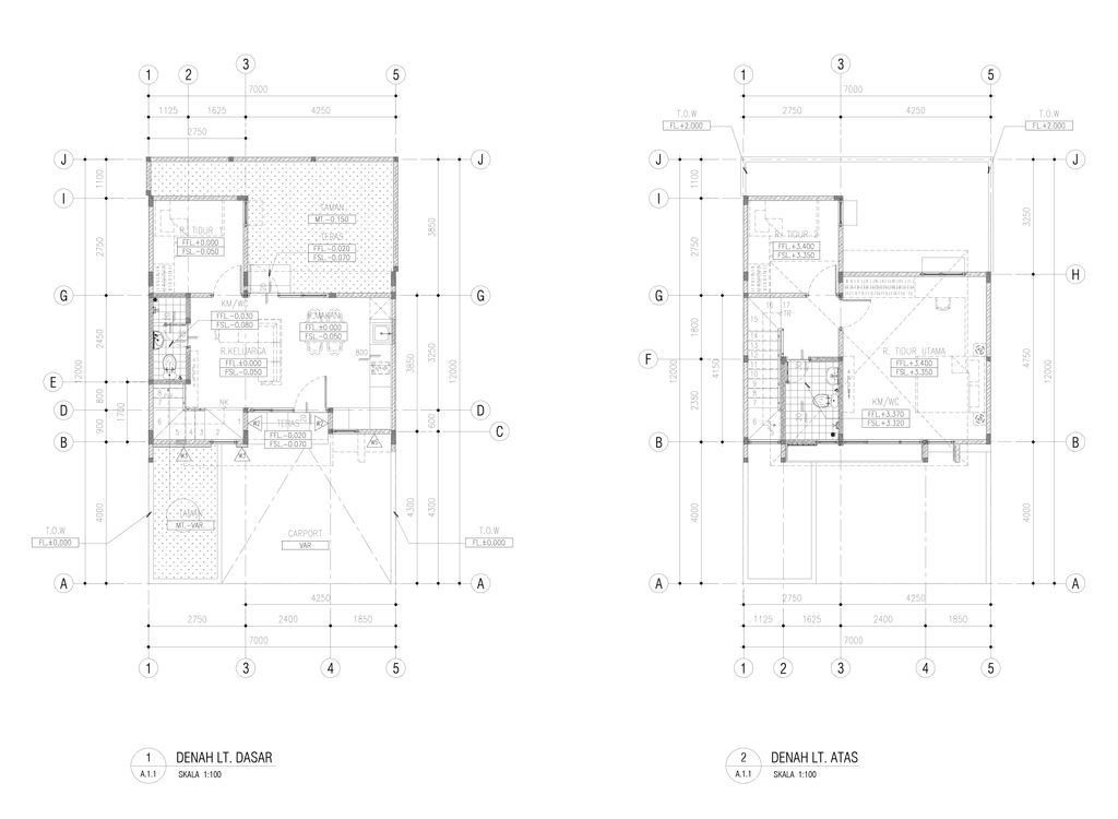 foto denah rumah tipe CLUSTER BARUNA T3 74/133 perumahan PRIME POINT BARUNA