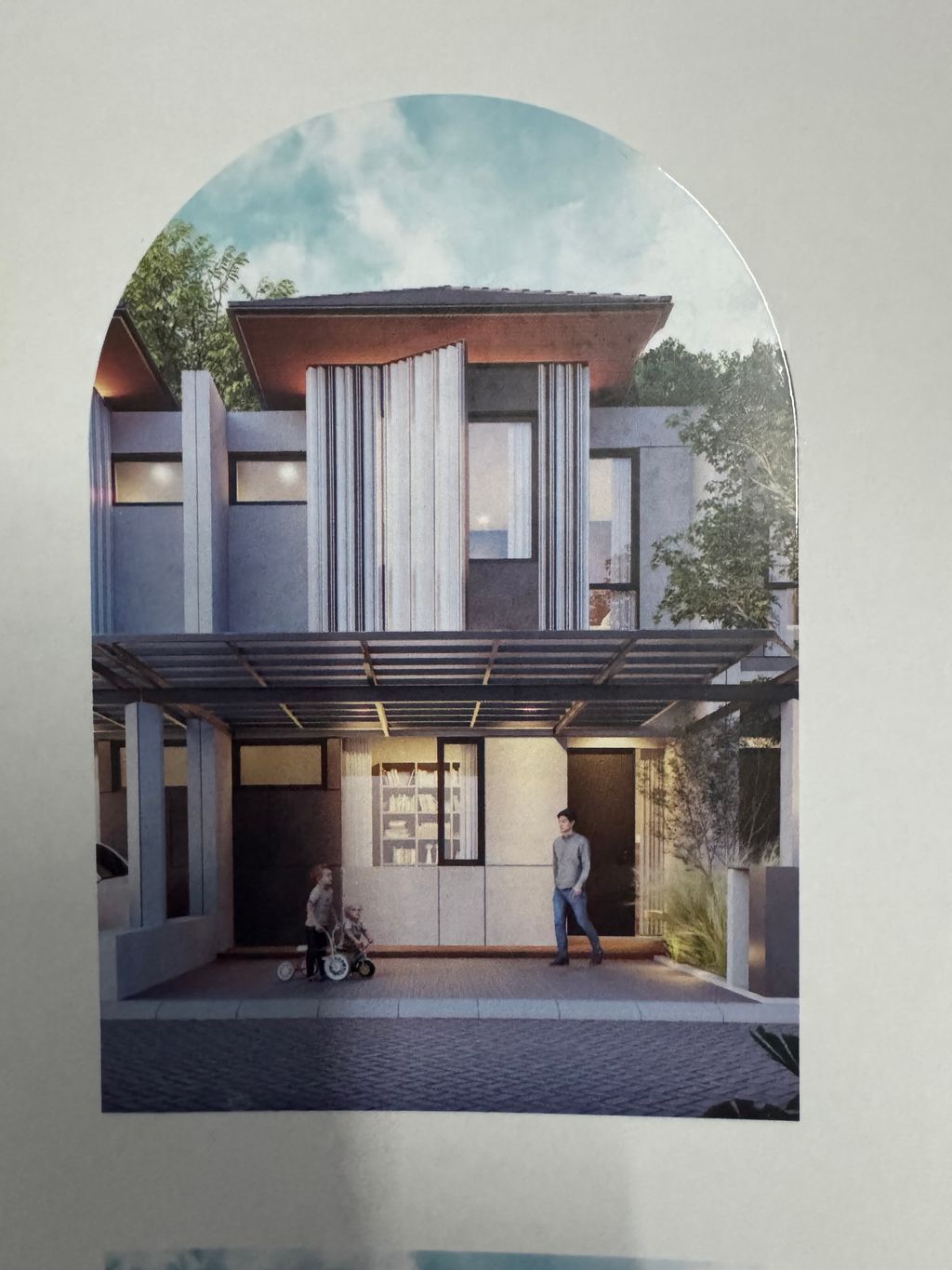 foto tampak rumah tipe HEATHER perumahan SPRINGVILLE RESIDENCE 2 PHASE