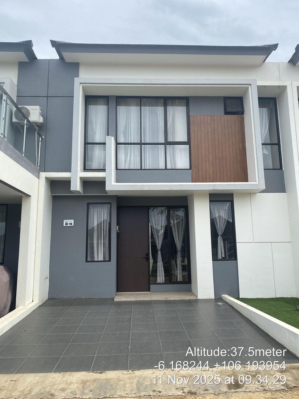 foto tampak rumah tipe CLUSTER BARUNA T3 74/84 perumahan PRIME POINT BARUNA