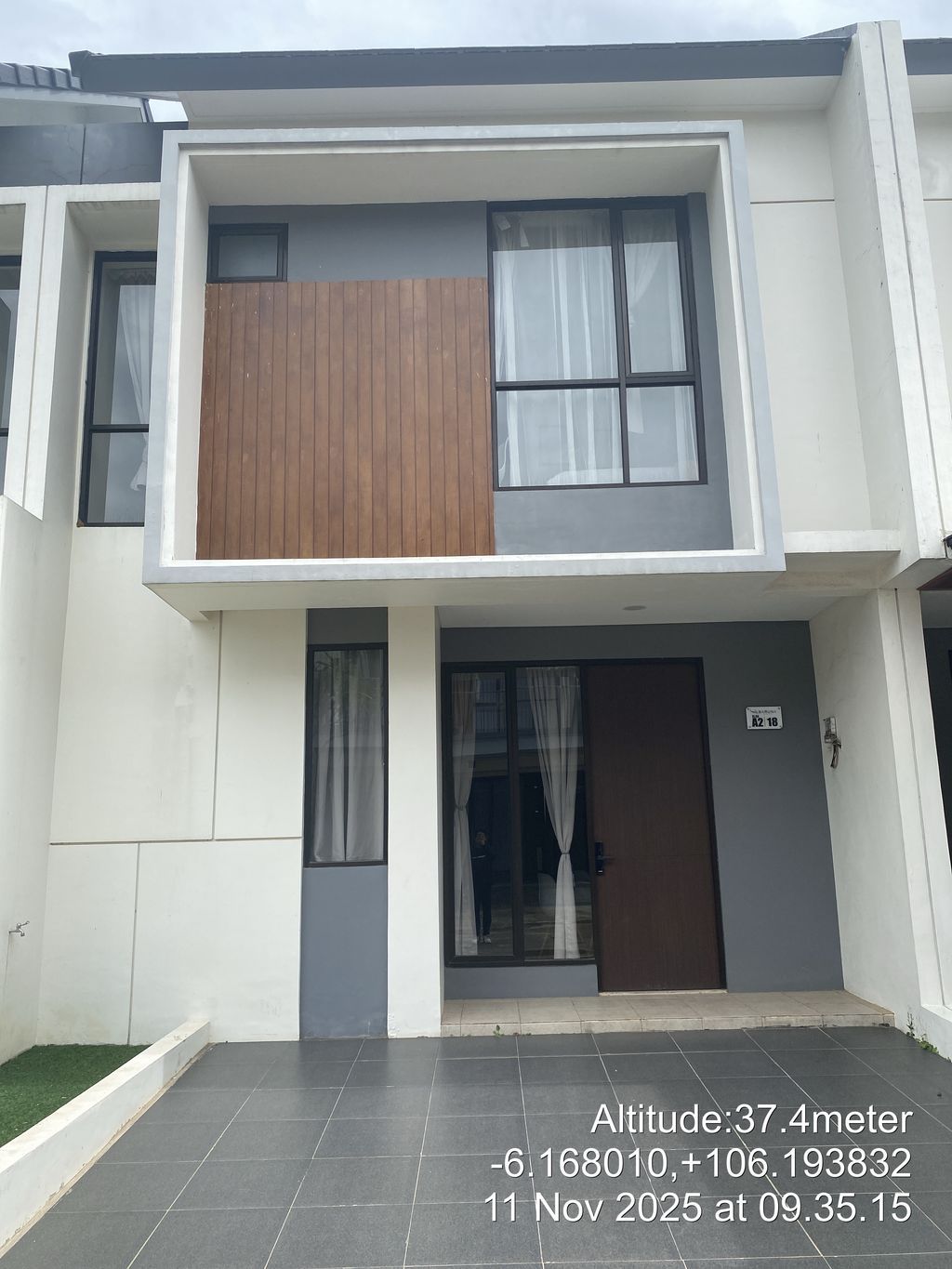 foto tampak rumah tipe CLUSTER BARUNA T3 52/60 perumahan PRIME POINT BARUNA