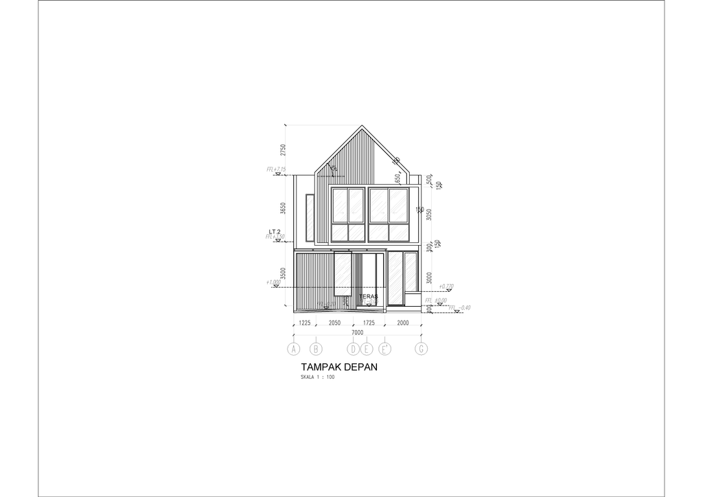 foto tampak rumah tipe Marbella perumahan Cluster Kahuripan Veranda