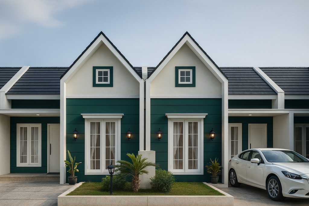 foto tampak rumah tipe LIVANA T.31/60 perumahan Grand Cikarang City 2 (GCC 2)