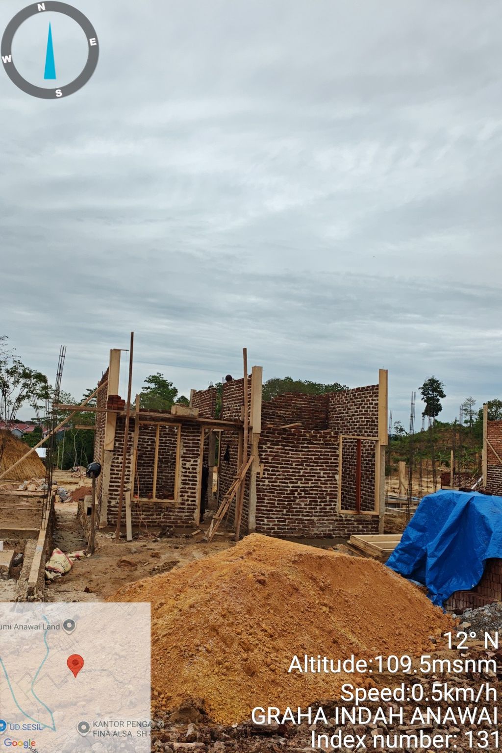 foto tampak rumah tipe 36 perumahan GRAHA INDAH ANAWAI