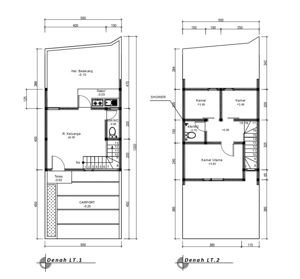 foto denah rumah tipe 50 Compact (3 Kamar) High Ceiling( 509) perumahan G-Land Katapang Residence 1