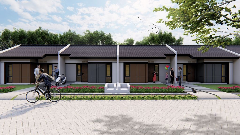 foto tampak rumah tipe IVY NS perumahan PERMATA MUTIARA MAJA - CLUSTER BERYL