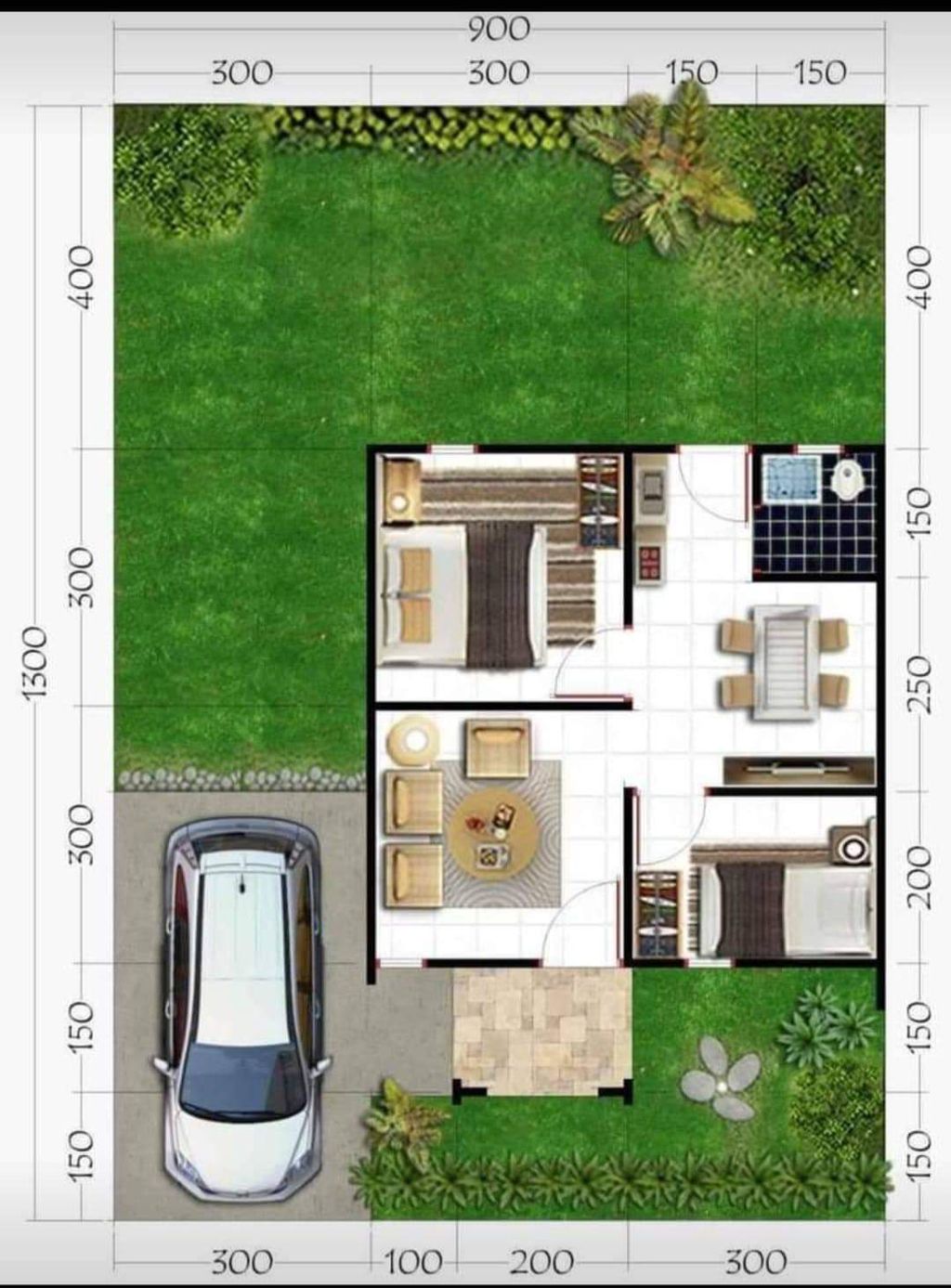 foto denah rumah tipe 36 perumahan ANNISA RESIDENCE 3