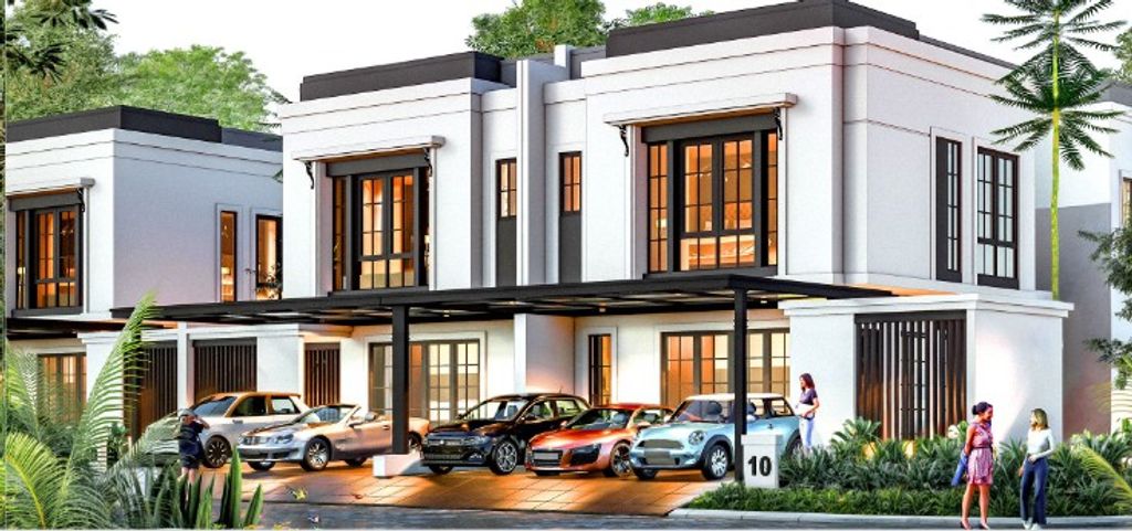 foto tampak rumah tipe 10 Hoek_219m perumahan OMNIA