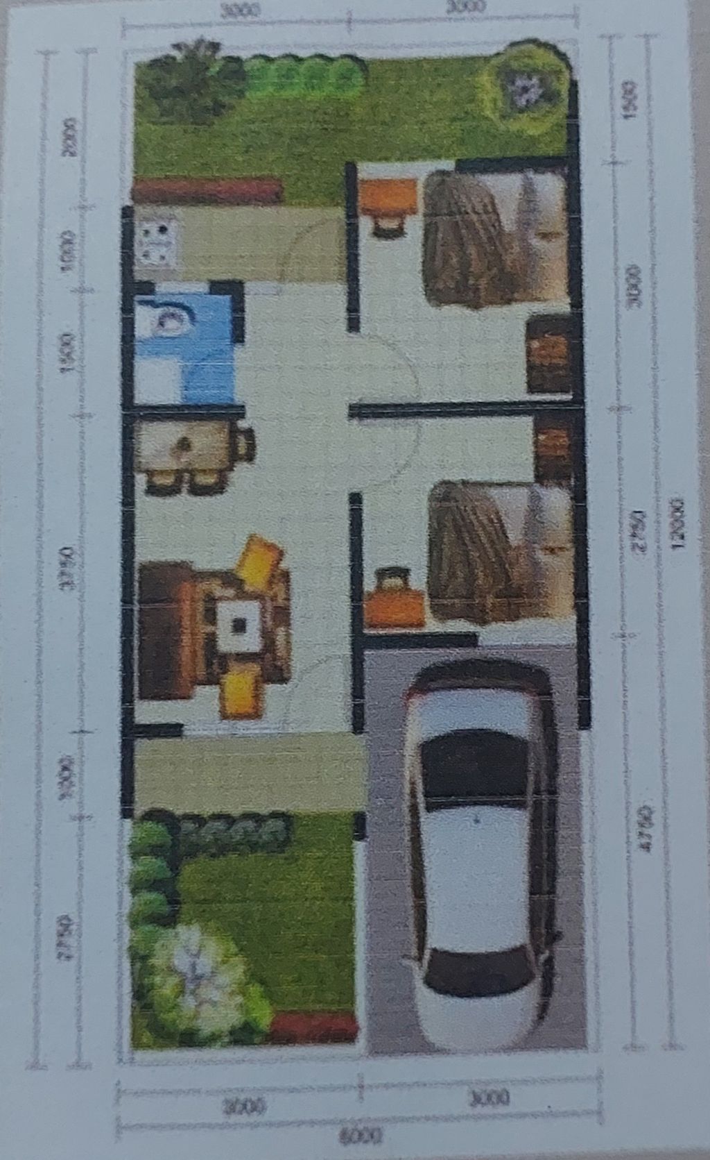 foto denah rumah tipe 36/72 perumahan PERUMAHAN GRIYA ELLOK 4