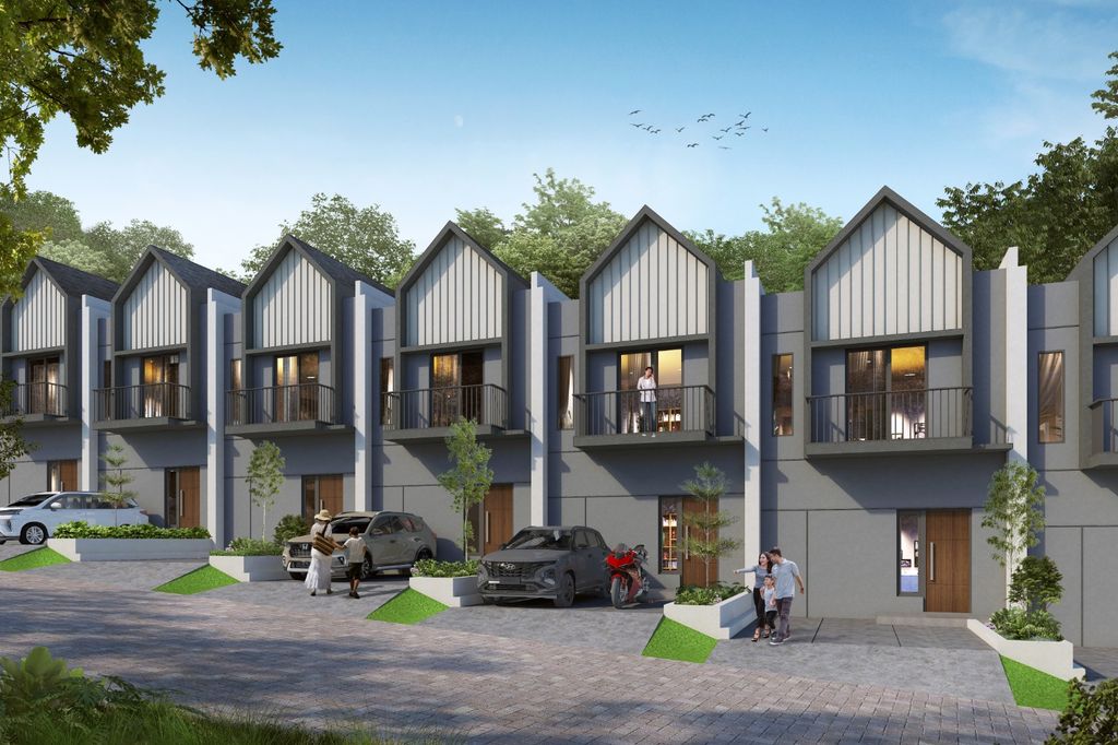 foto tampak rumah tipe 60 perumahan SIRANDA TERRACE