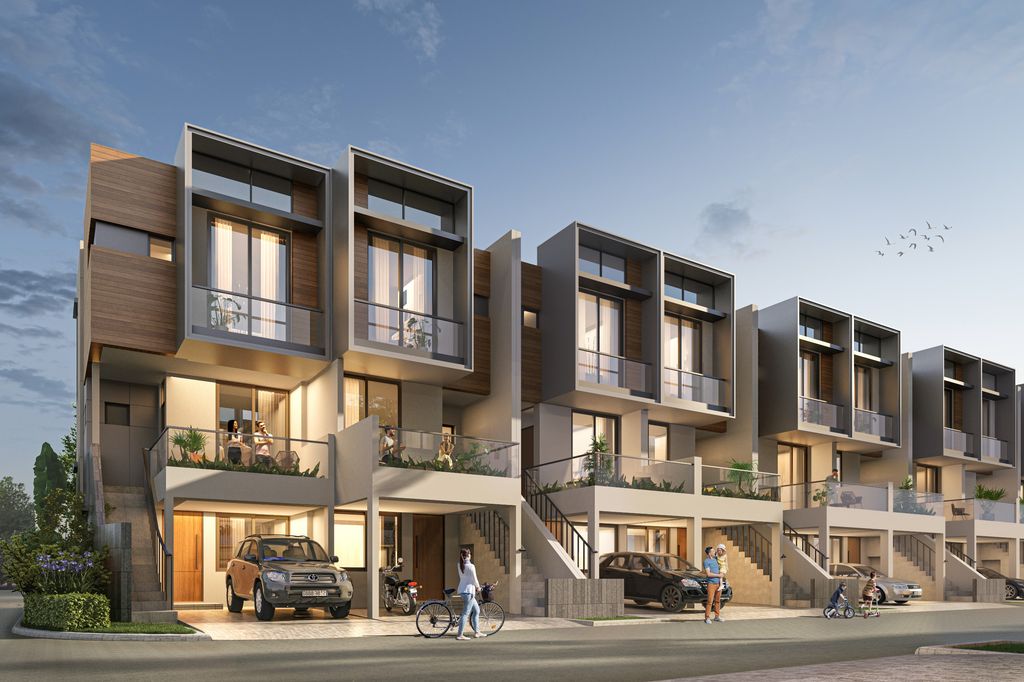 foto tampak rumah tipe LAVENDER perumahan CONCERTO BEACH & ORCHESTRA BEACH - GOLF ISLAND