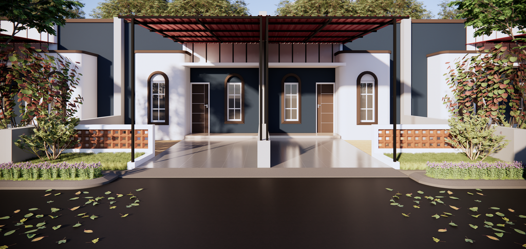 foto tampak rumah tipe 36 perumahan AL IKHLAS RESIDENCE PEKKABATA