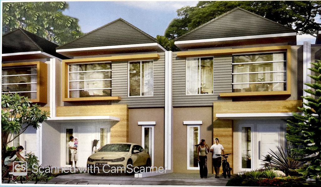 foto tampak rumah tipe OLIVE HOEK perumahan CONCERTO BEACH & ORCHESTRA BEACH - GOLF ISLAND