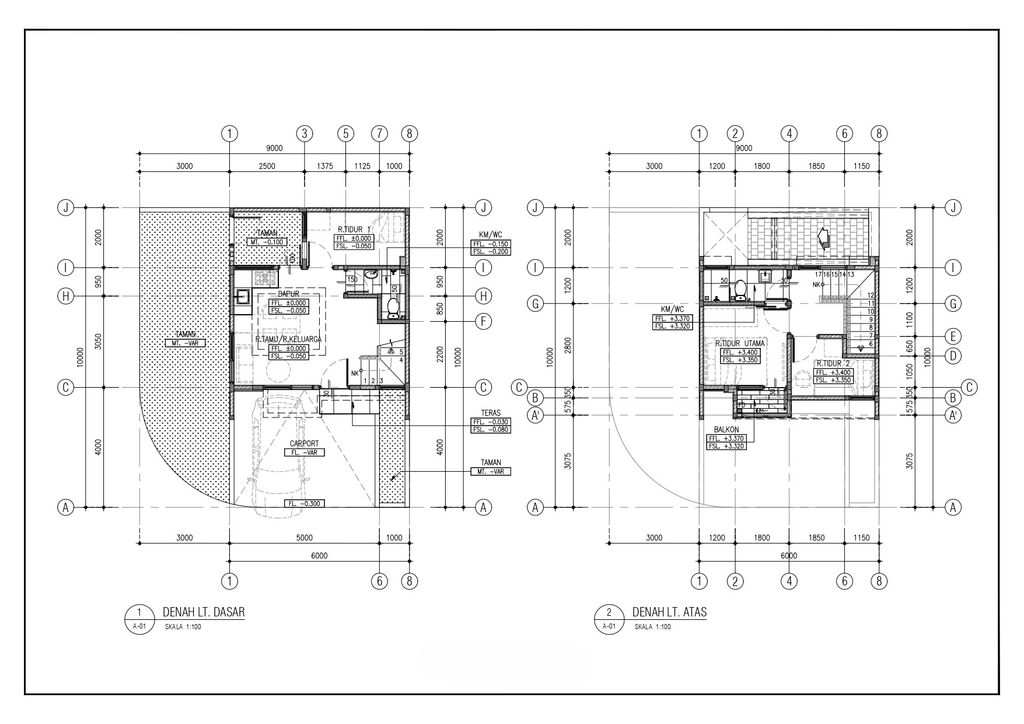 foto denah rumah tipe 62 (62/87) Orlens perumahan KOTA WISATA ECOVIA