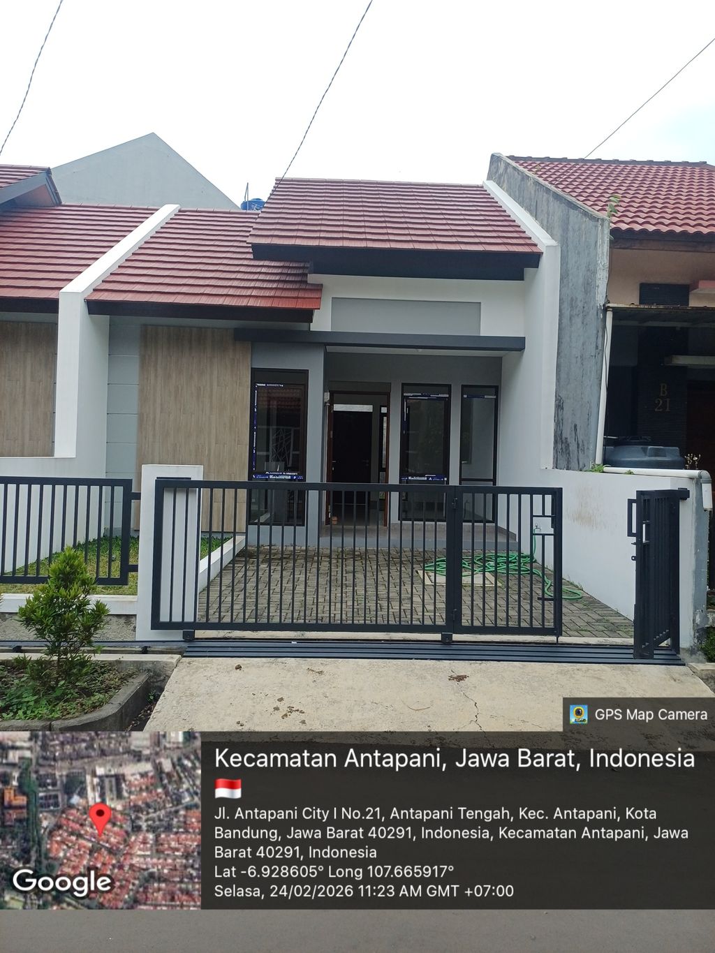 foto tampak rumah tipe 46/99 perumahan PERUMAHAN ANTAPANI CITY