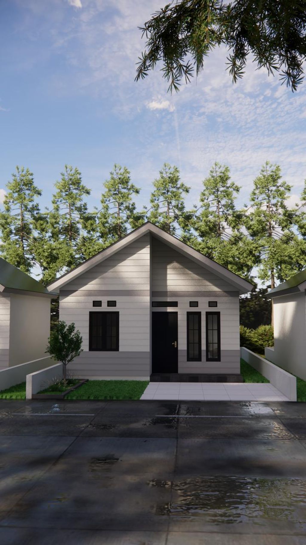 foto tampak rumah tipe 36 perumahan BEMA LAND