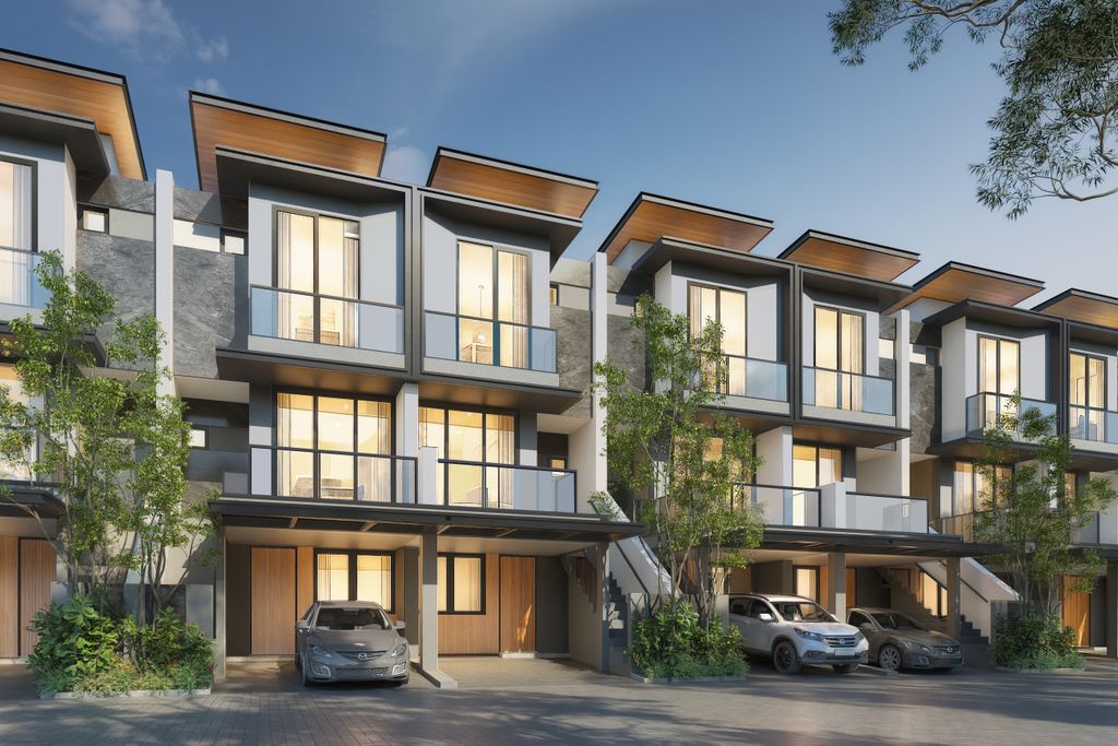 foto tampak rumah tipe AZALEA HOEK perumahan CONCERTO BEACH & ORCHESTRA BEACH - GOLF ISLAND