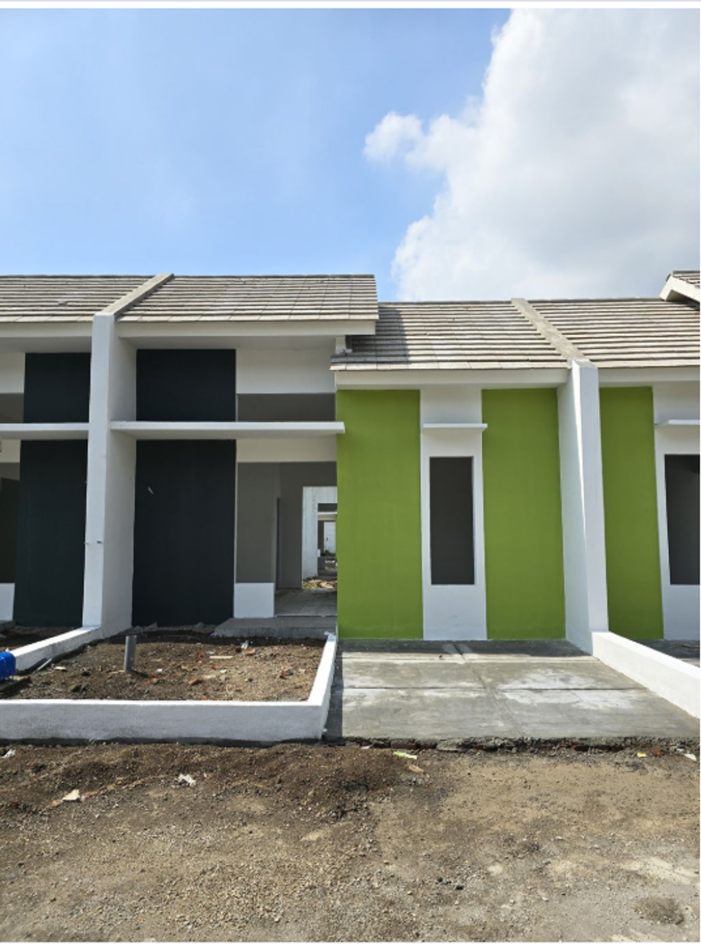 foto tampak rumah tipe 30/66 perumahan Bangil Kota Baru Extend