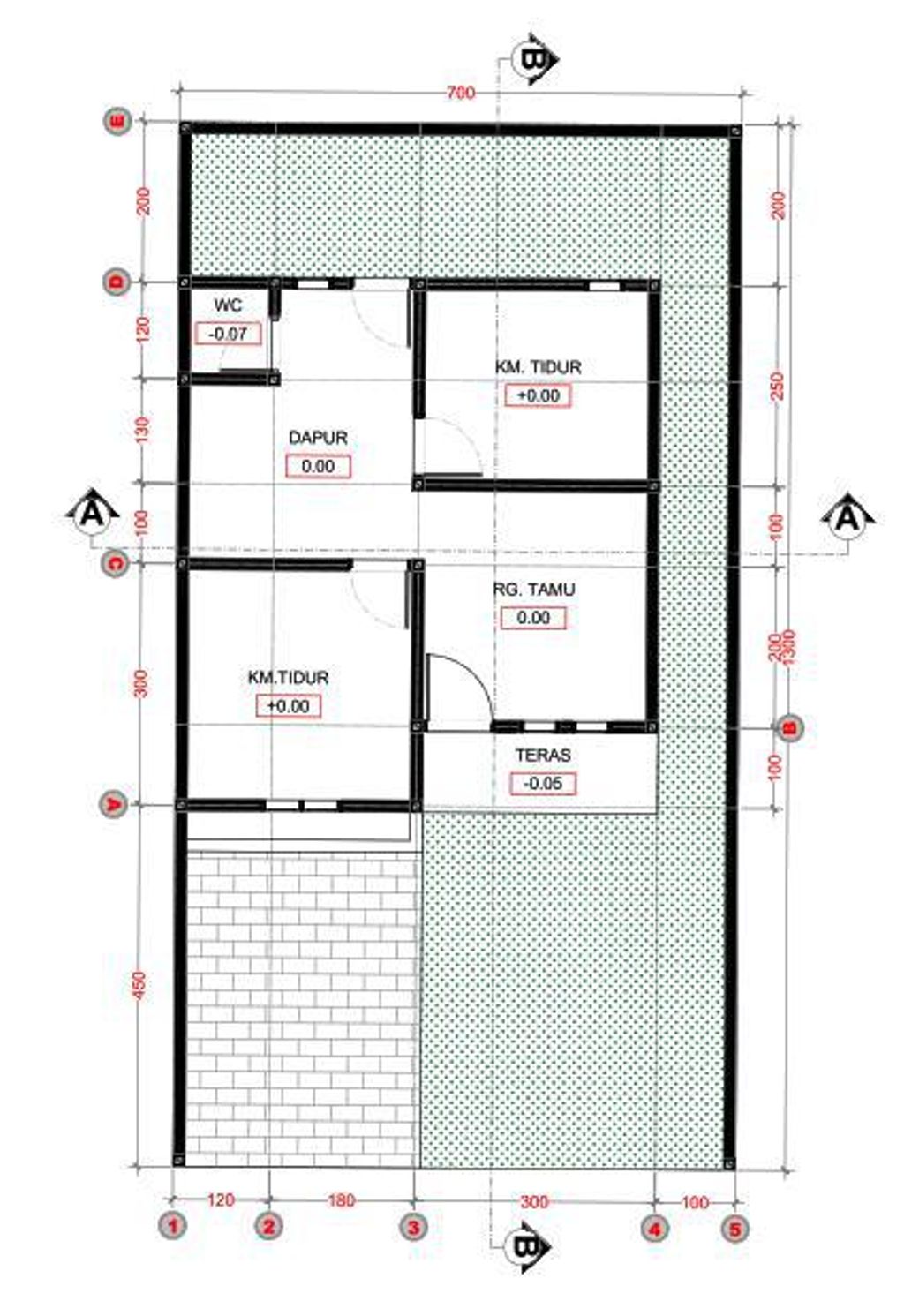 foto denah rumah tipe 36 perumahan BEMA LAND