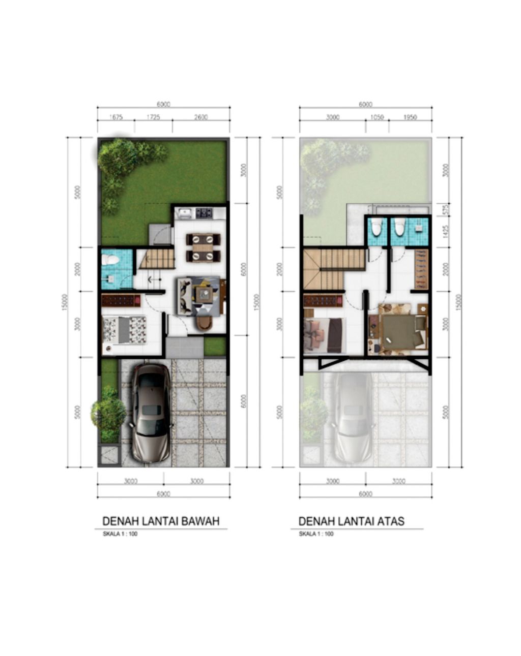 foto denah rumah tipe 70 perumahan VICTORIA HILL RESIDENCE TAHAP 1