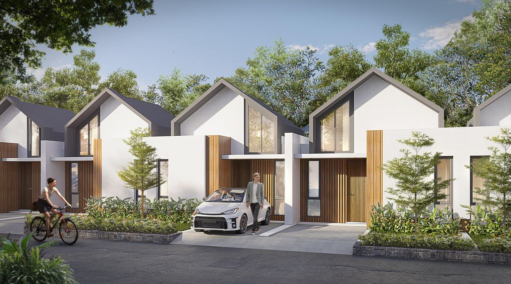 foto tampak rumah tipe BIRKA 36/66 (555.000.000) perumahan HARMONI PARK BEKASI