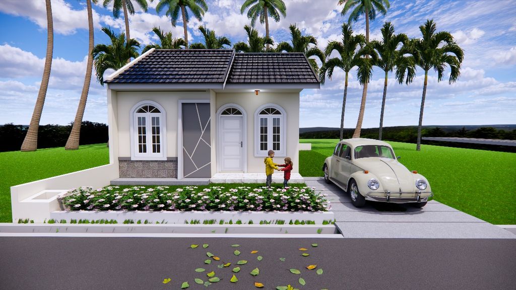 foto tampak rumah tipe 36 perumahan MEDAN JAYA RESIDENCE 3