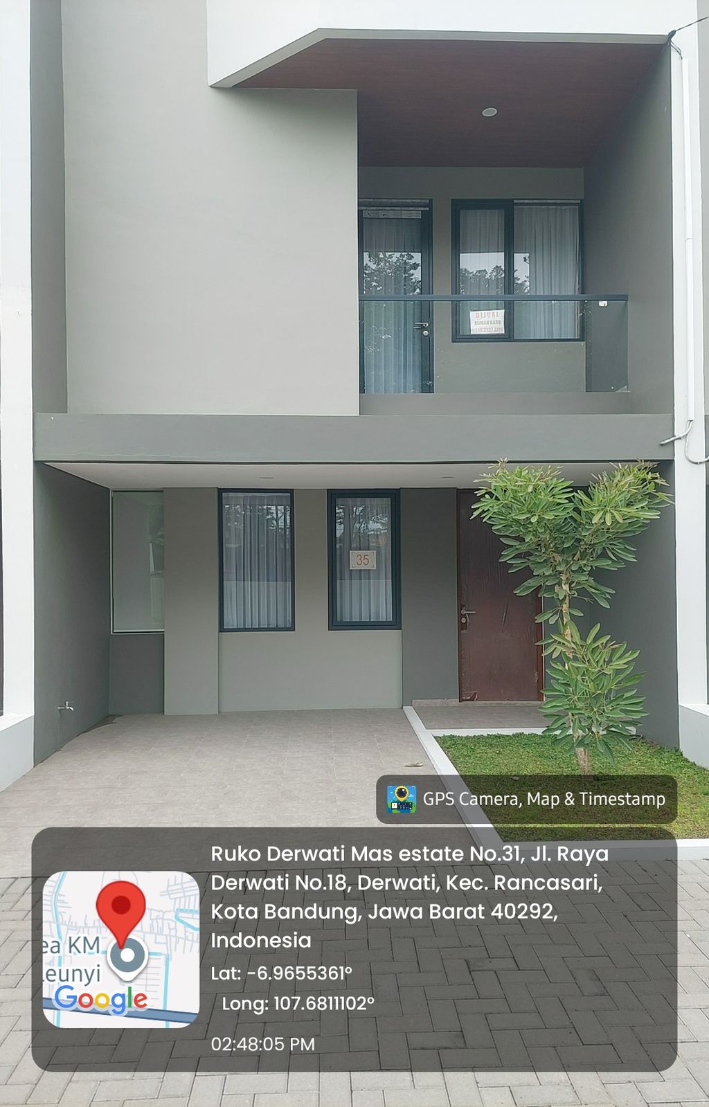 foto tampak rumah tipe 84/94 R35 perumahan PERUMAHAN DERWATI MAS