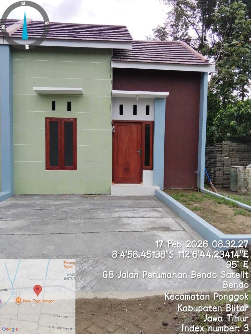 foto tampak rumah tipe 28 perumahan Perumahan Bendo Satelit