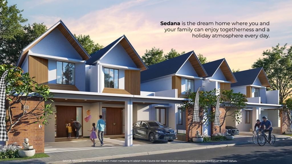 foto tampak rumah tipe SEDANA-BLOK B02 NO. 25 perumahan Citra Garden Aneka