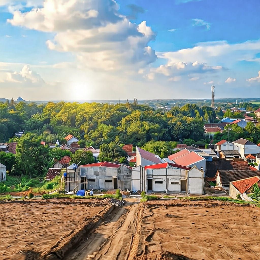foto posisi tengah perumahan Bhumi Bale Bolo Kaliwungu Eco Smart Green