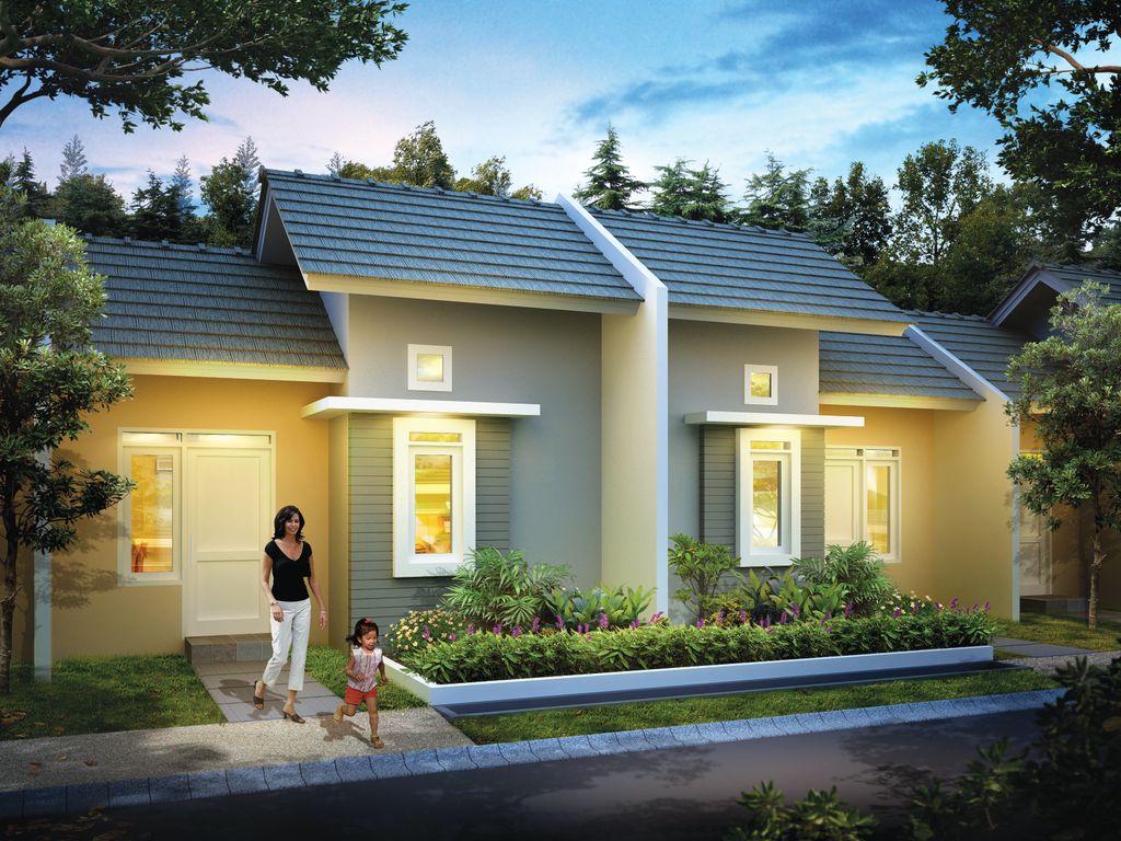 foto tampak rumah tipe Lantana 1 perumahan CitraIndah City