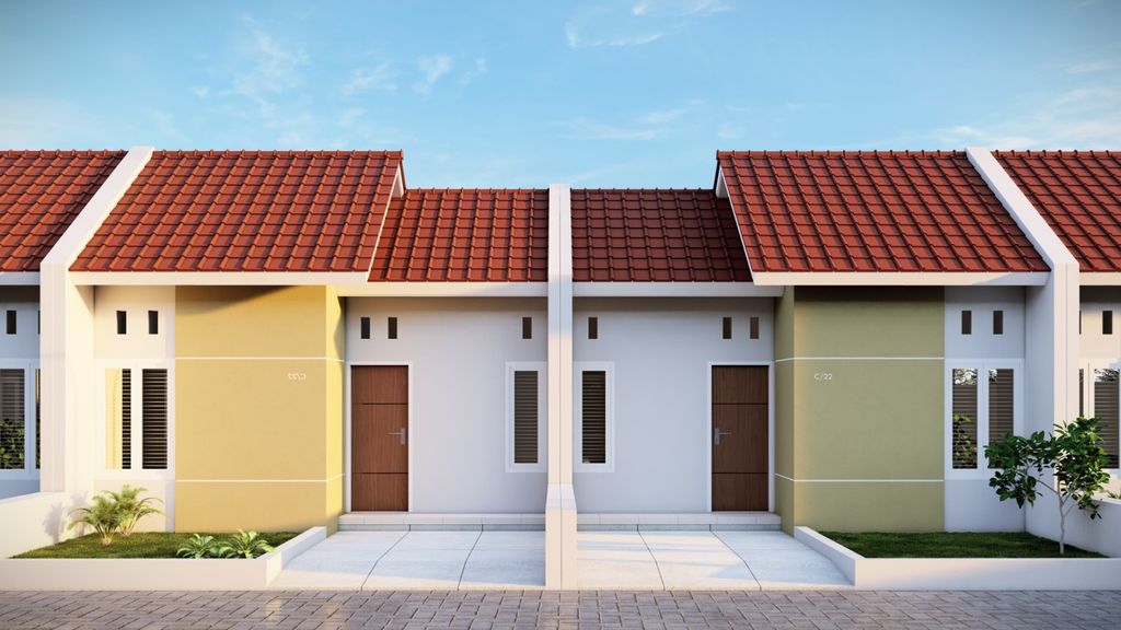 foto tampak rumah tipe 36/60 perumahan ROYAL NYALARAN 4