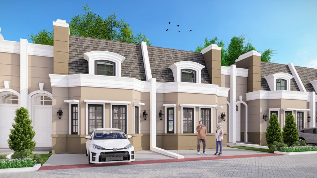foto tampak rumah tipe 80 (RTD 3) perumahan Ville Park Residenza