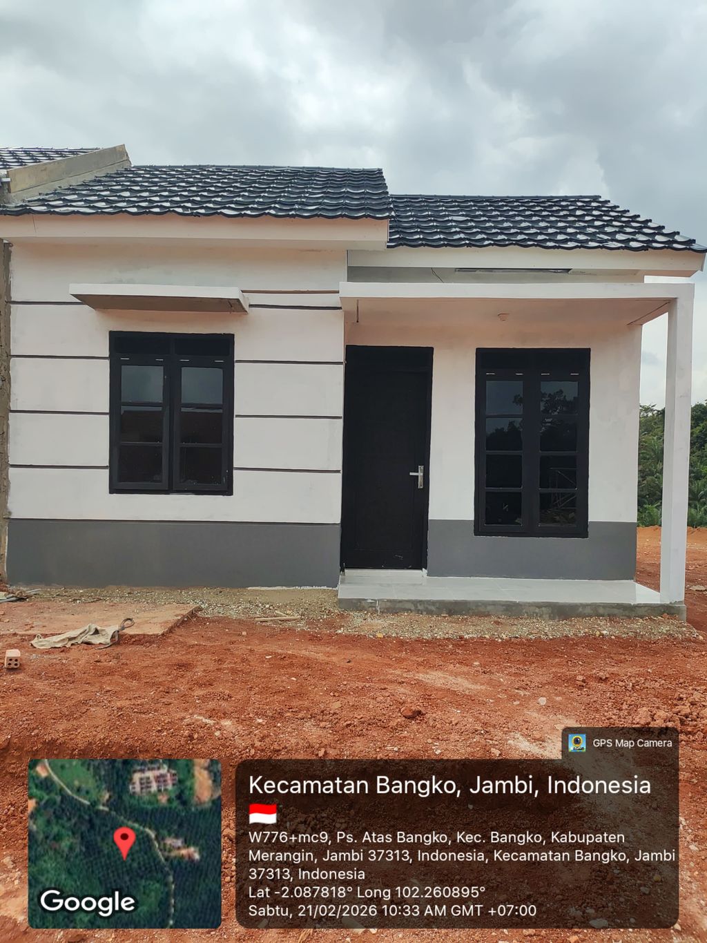 foto tampak rumah tipe 36/120 perumahan BUMI MANGGALA WANGI