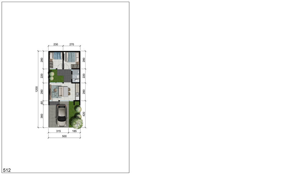 foto denah rumah tipe GALENA (G10/026) perumahan PERUMAHAN CITRALAND TALLASA CITY