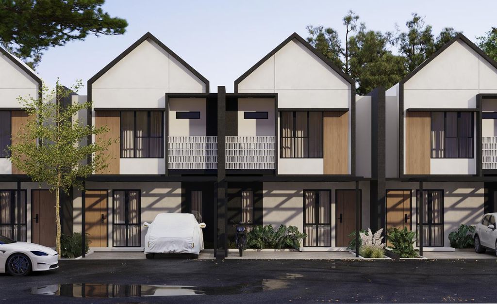 foto tampak rumah tipe Luna perumahan Nora Park