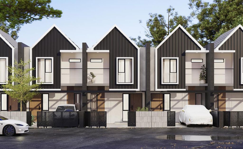 foto tampak rumah tipe VIKA 55/94 perumahan Nora Park