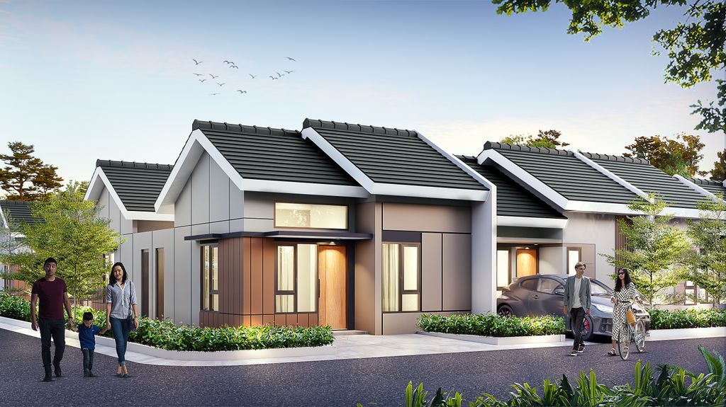 foto tampak rumah tipe 36/95 AMBER HOOK 361.600.000 perumahan PERMATA PURI HARMONI 2 TAHAP 3