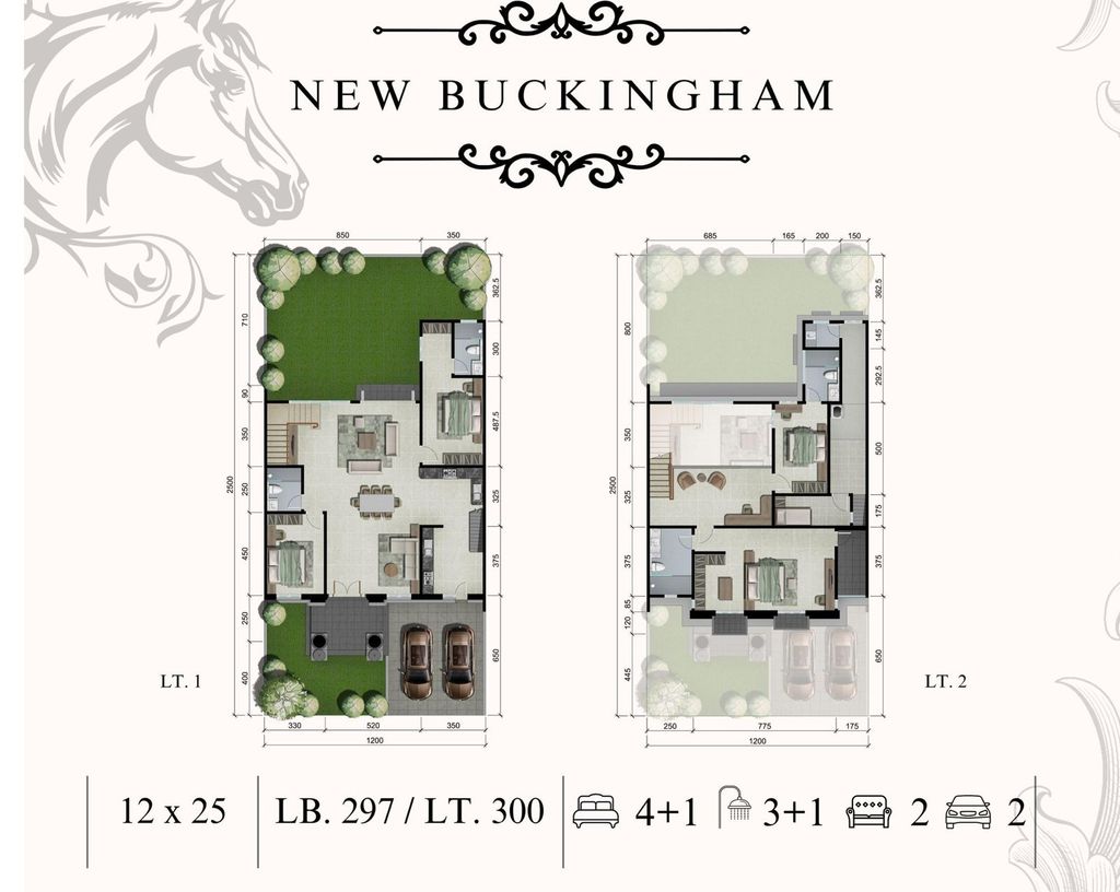 foto denah rumah tipe NEW BUCKINGHAM perumahan CITRALAND KAIRAGI MANADO