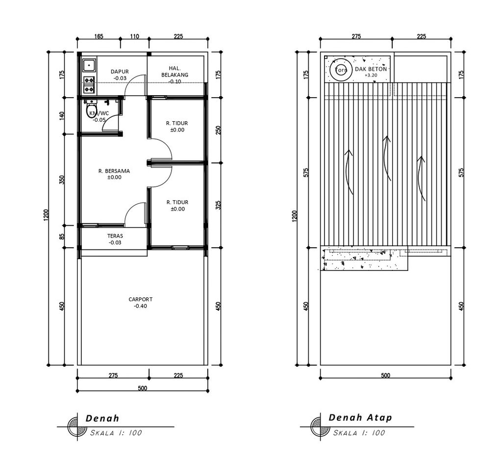 foto denah rumah tipe 30 1 Lantai Landed (331) perumahan G-Land Padalarang Valley