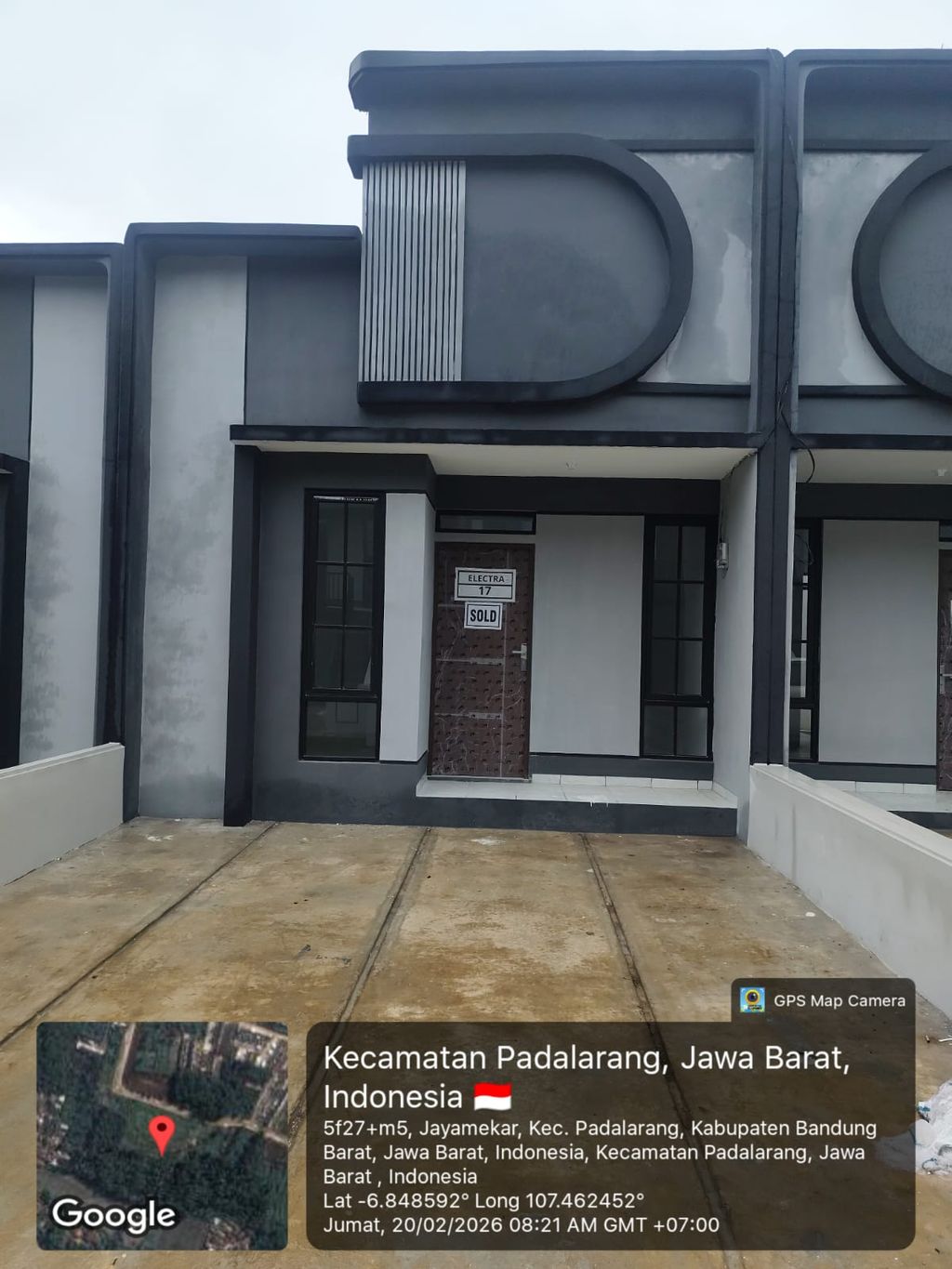 foto tampak rumah tipe 30 1 Lantai Landed (331) perumahan G-Land Padalarang Valley